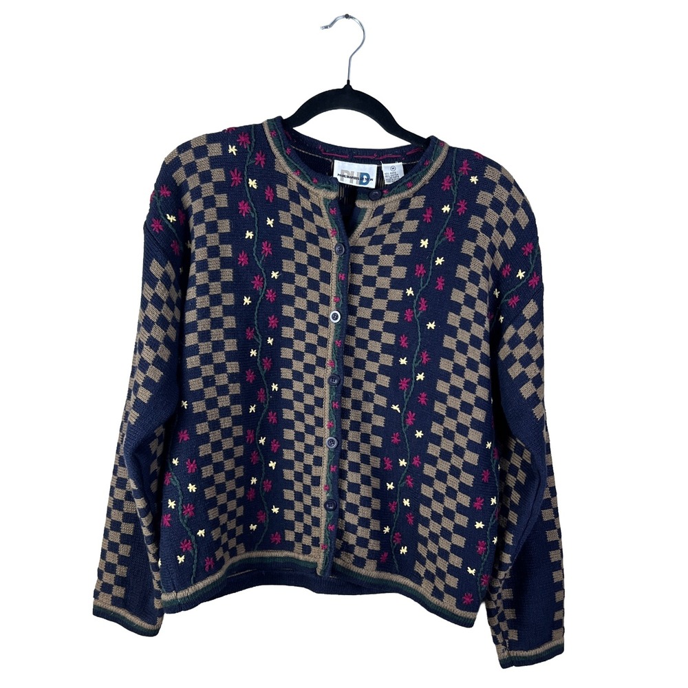 90s Vintage Paul Harris Design Cardigan Women's M Cottagecore‎ Grannycore